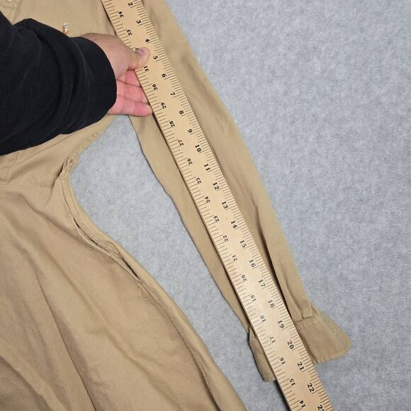 Polo Ralph Lauren Girls Cotton Chino Shirtdress Size 12 Flare - Picture 10 of 14